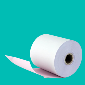 76 x 76 mm 2 ply Carbonless Duplicated Paper Kitchen Receipt Rolls  (Box of 20)